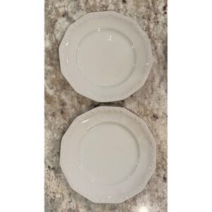 Rosenthal Maria White Salad Plates Set of 2  Porcelain Selb Germany G8.a